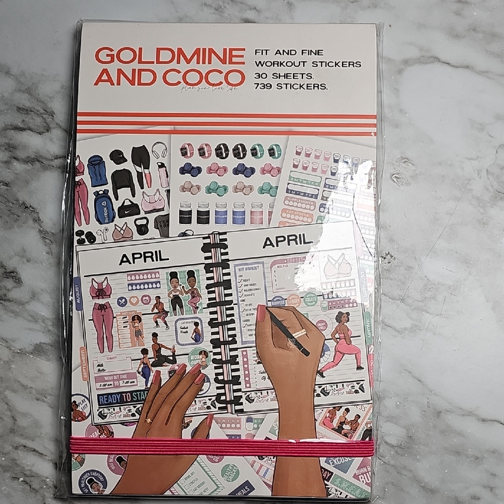 Goldmine and Coco Workout Stickerbook NIP